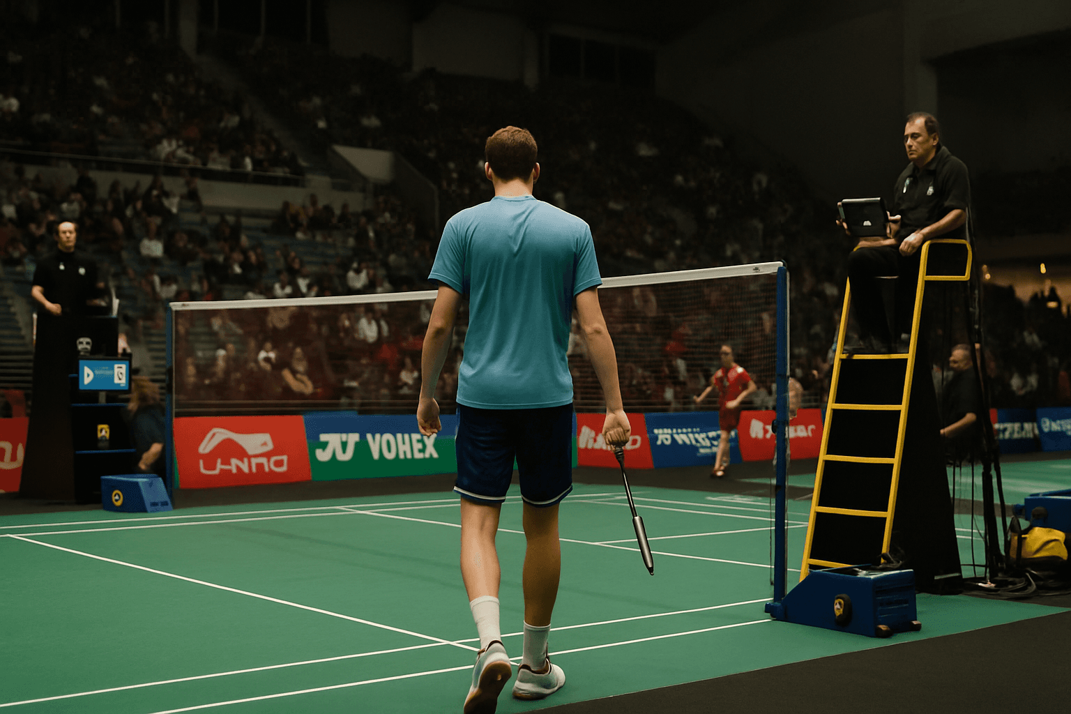 Foto jurnalistik untuk berita Viktor Axelsen Ragukan Efektivitas Sistem Skor 15 Poin Bulu Tangkis